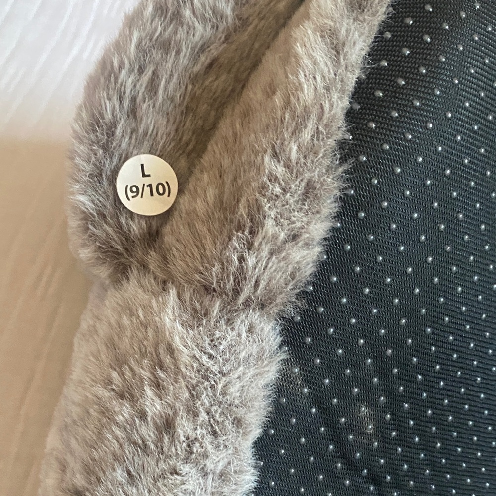 Cozy Sloth Plush Slippers - Gray and Brown - Picture 7 of 8